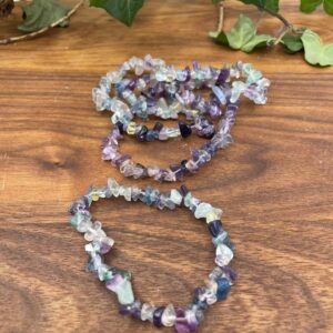 Kristallarmband regnbågs fluorit