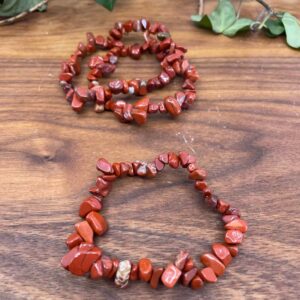 Kristallarmband röd Jaspis