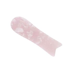 Gua sha spatel rosenkvarts avlång form