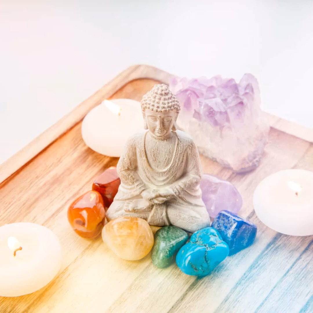 Kristall kit Chakra stenar