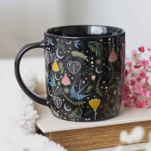 Kaffemugg nordisk folkromantik svart