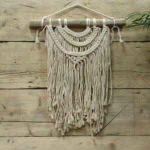 Väggdekoration makramé boho