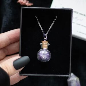 Magisk flaska halsband Ametist