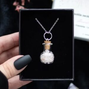 Magisk flaska halsband Rosenkvarts