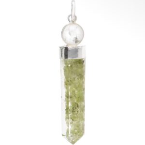 Orgonit hänge med Peridot och kvartskula