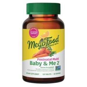 MegaFood Baby & Me 2 Postnatal Multi 120 tabletter från MegaFood.