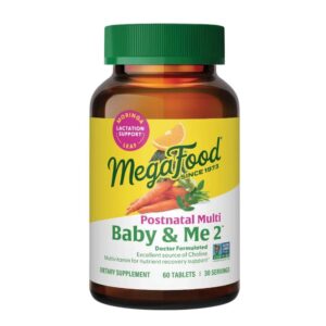 MegaFood Baby & Me 2 Postnatal Multi 60 tabletter från MegaFood.