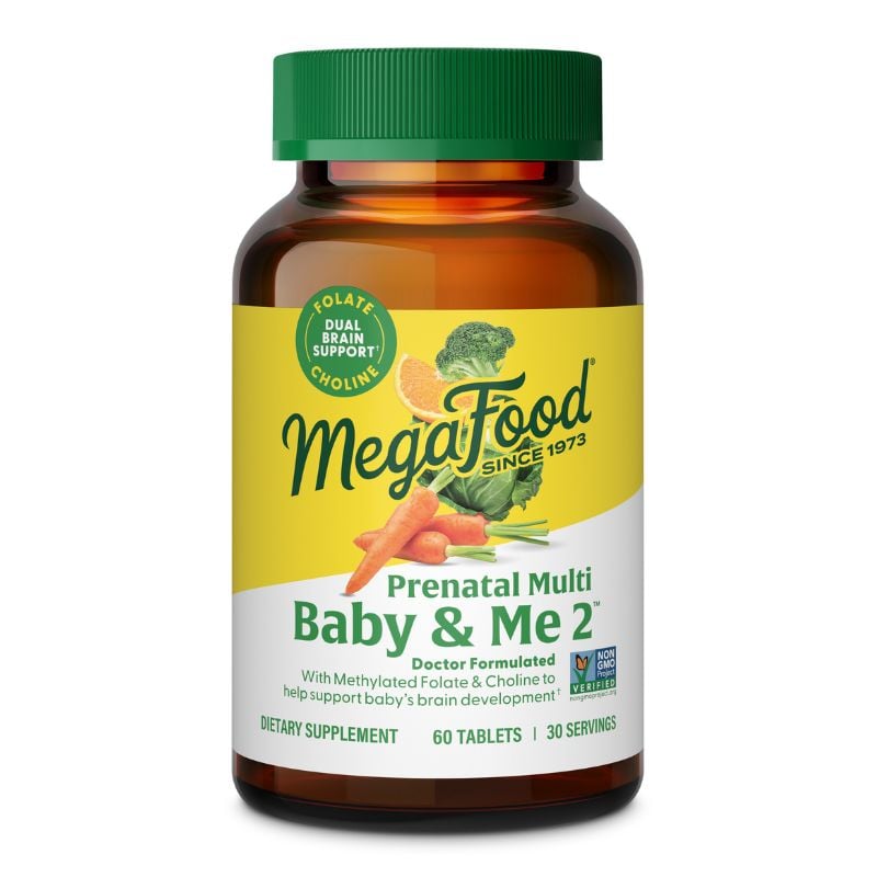 MegaFood Baby & Me 2 Prenatal Multi 60 tabletter från MegaFood.