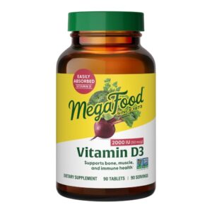 MegaFood Vitamin D3 2000 IU 90 tabletter från MegaFood.