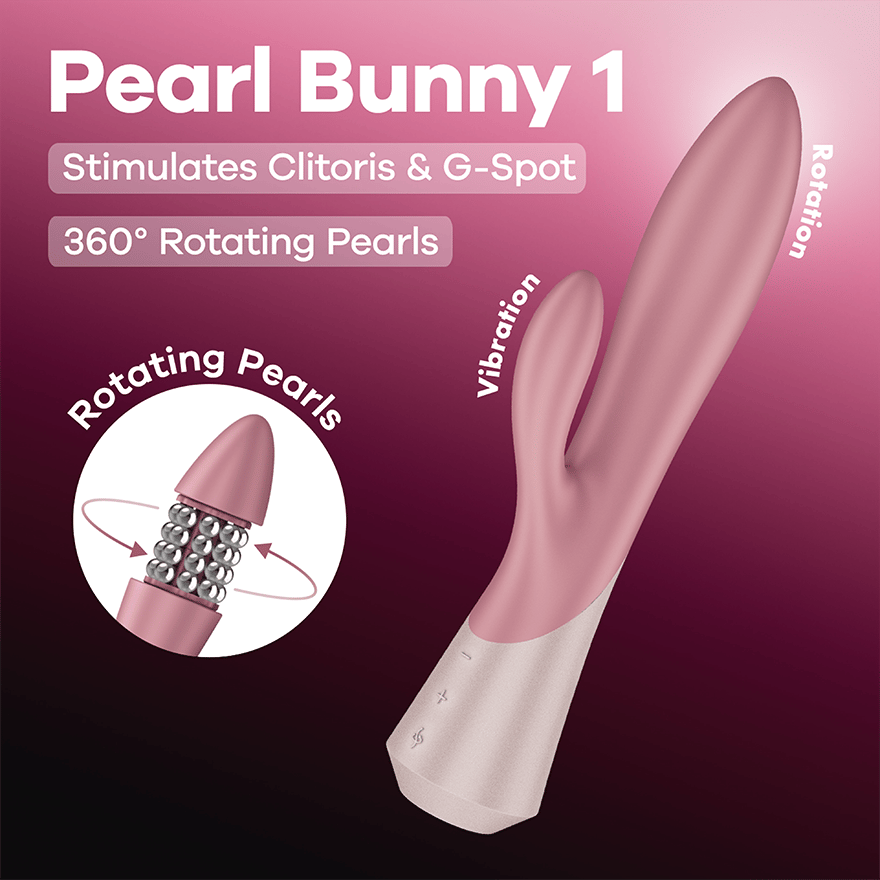 Satisfyer Pearl Bunny 1 Rabbit Vibrator With Pearls från Satisfyer.
