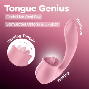 Satisfyer Tongue Genius Clitoral & G-Spot Stimulator från Satisfyer.